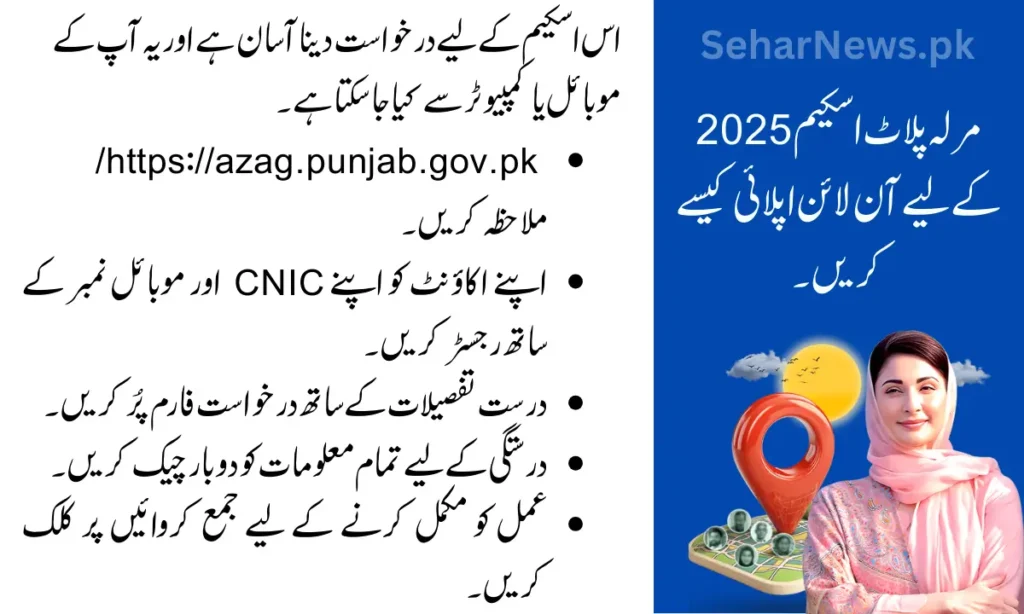 How to Apply Online for 3 Marla Plot Scheme 2025