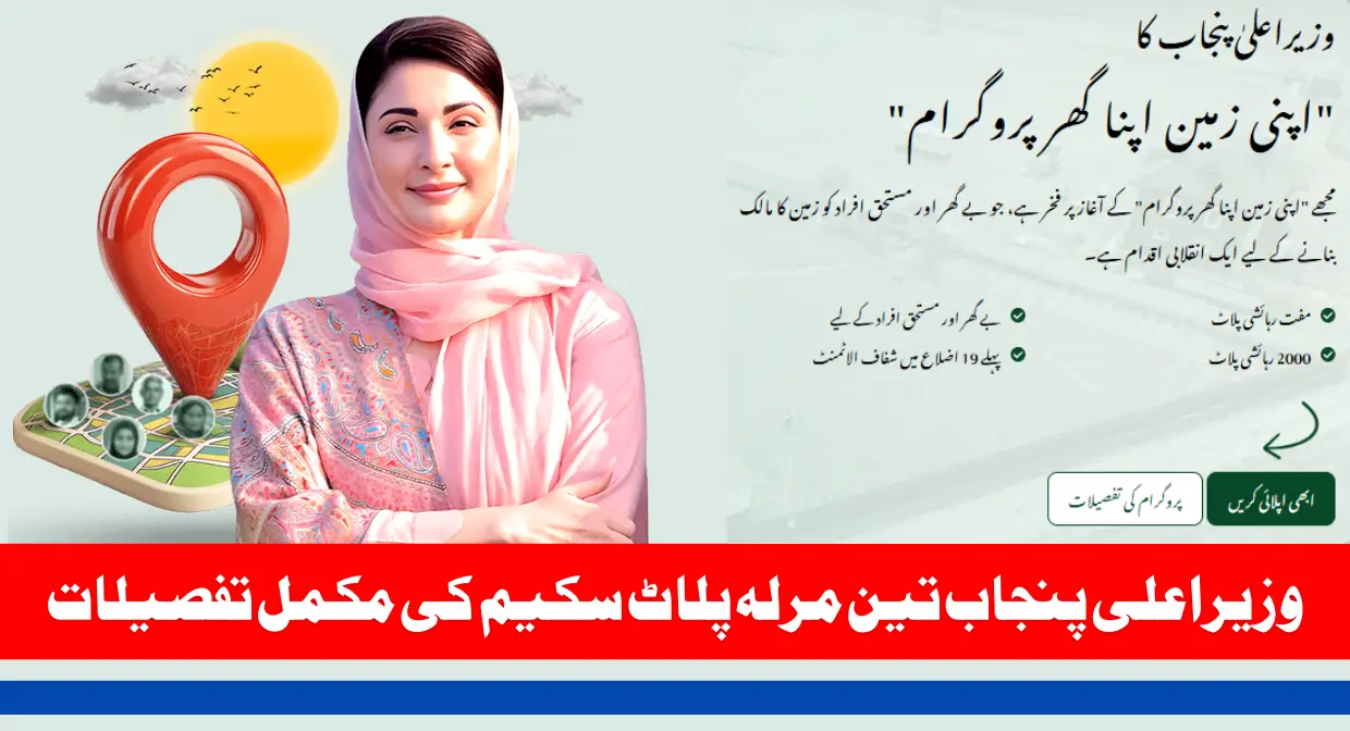 Maryam Nawaz 3 Marla Plot Scheme Registration Through Apni Zameen Apna Ghar 2025