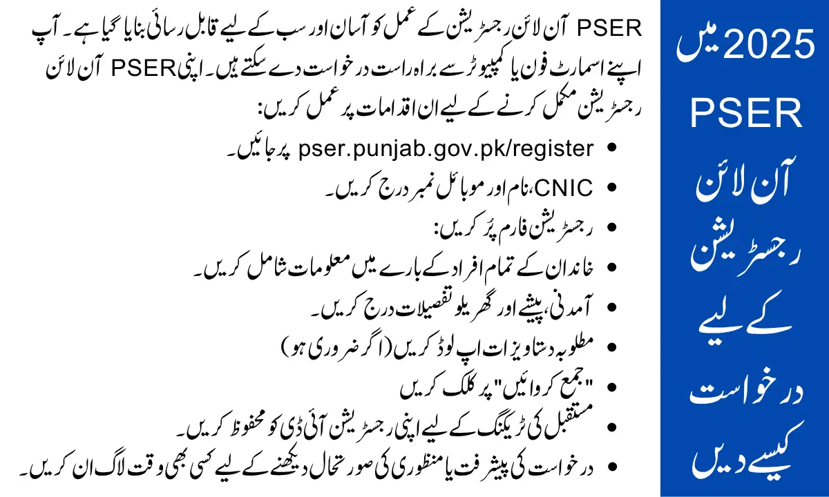 How to Apply for PSER Online Registration in 2025