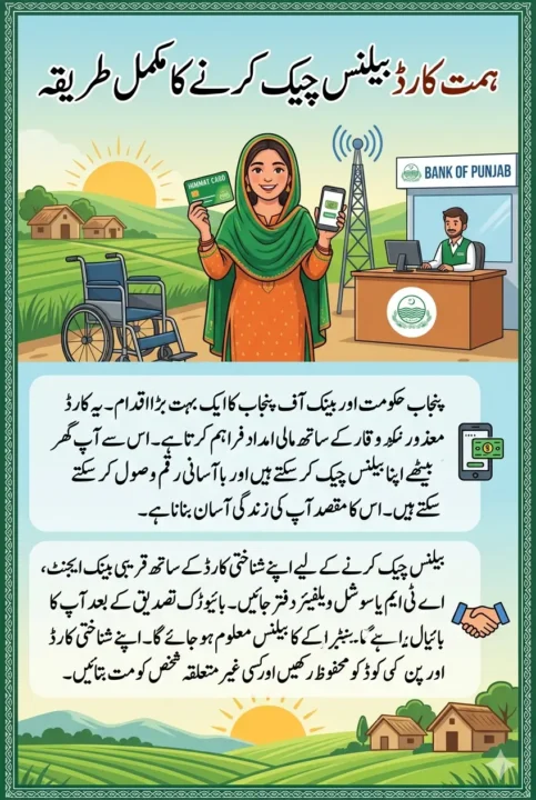 Himmat Card Balance Check By CNIC